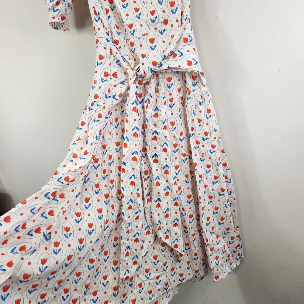 Entro One Shoulder Tulip Midi Dress - Picture 4 of 7